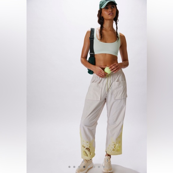 FP Movement by Free People Cream and Yellow Pants - Picture 1 of 8
